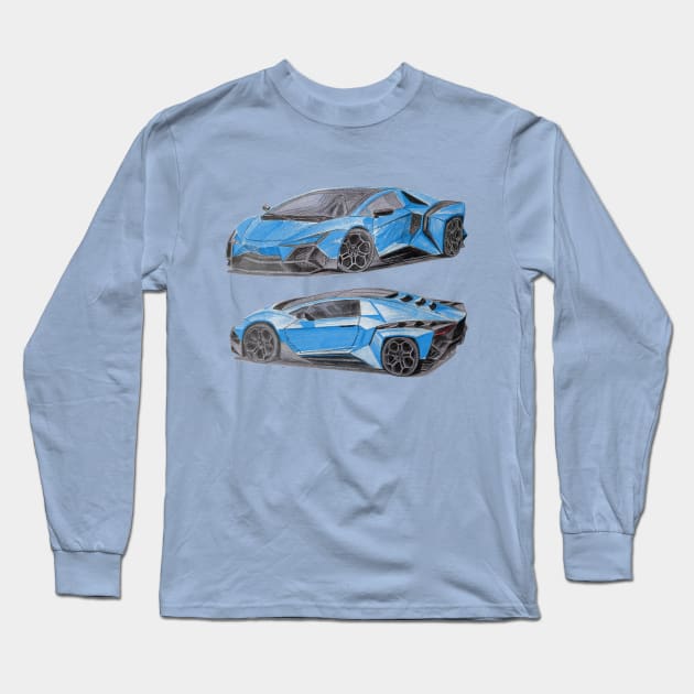 Lamborghini Long Sleeve T-Shirt by An.D.L.